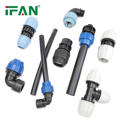 Устойчив PP компресионен фитинг за HDPE тръбни връзки